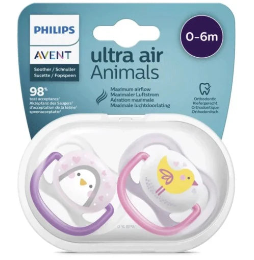 avent ultra air soothers mix abimals 0-6m
