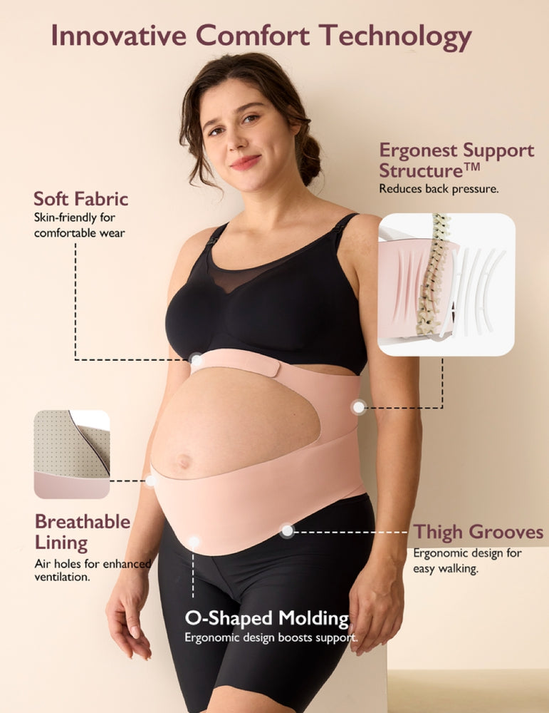Momcozy Maternity Belly Band – Ergonomic Back & Pelvic Support for Pregnancy