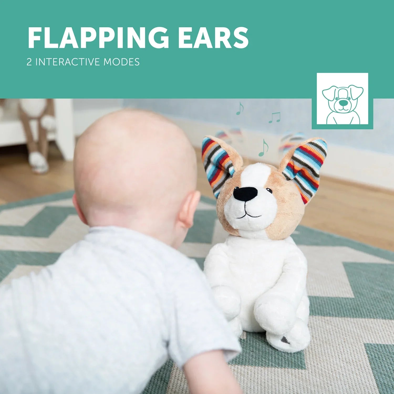 zazu danny the dog interactive peek a boo singing toy