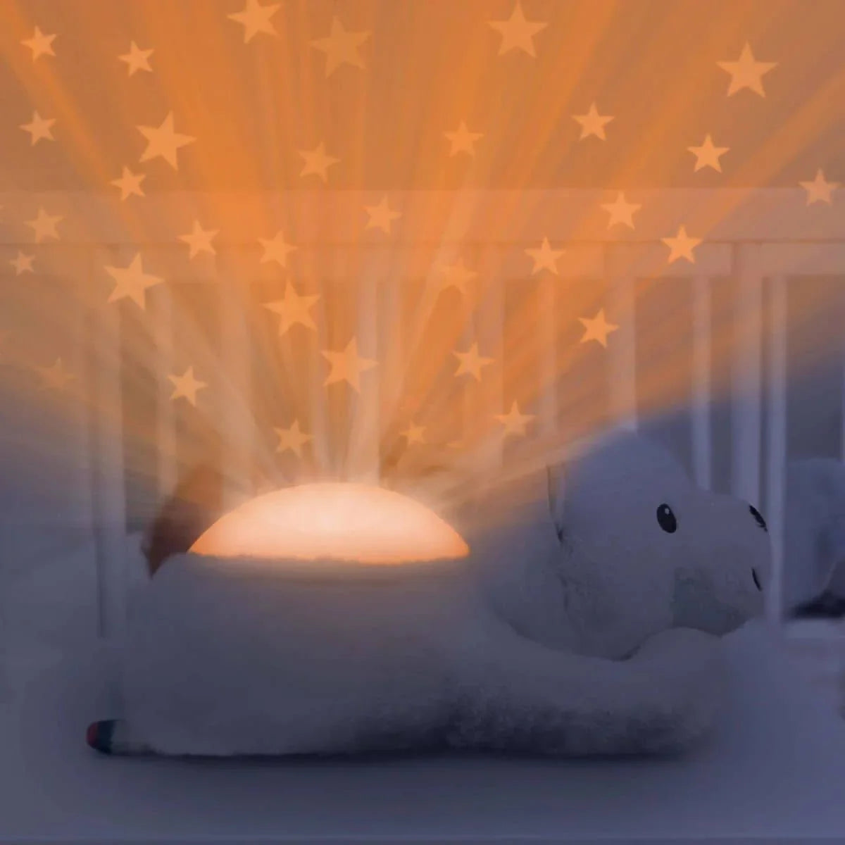 zazu polly polar bear star projector night light with sound machine
