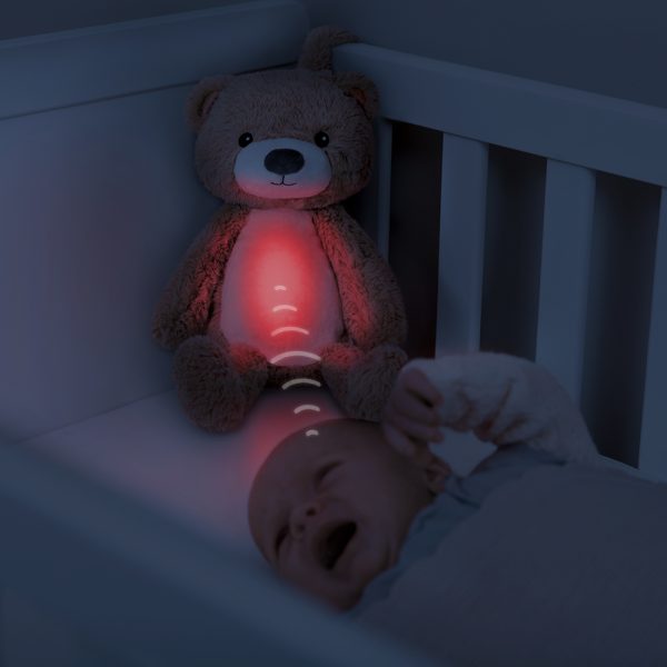 zazu brody teddy bear sleep trainer night light and sound machine