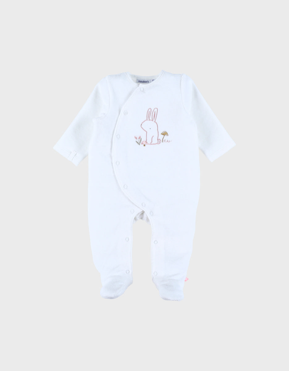 Nookies By Pyjamas-Velvet White  Autumn Forest - 9M