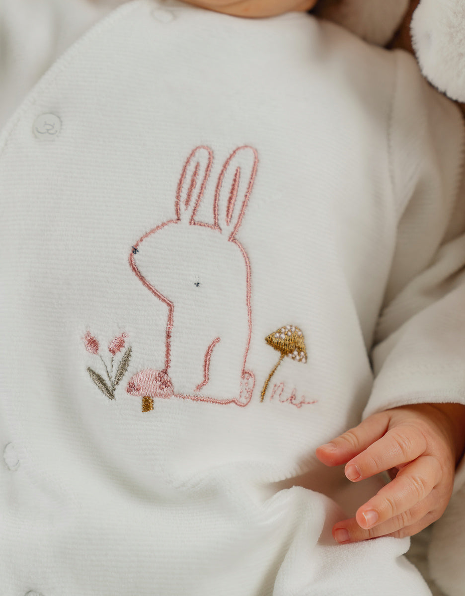 Nookies By Pyjamas-Velvet White  Autumn Forest - 9M