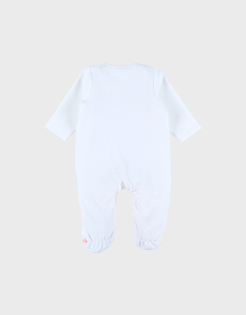 Nookies By Pyjamas-Velvet White  Autumn Forest - 9M