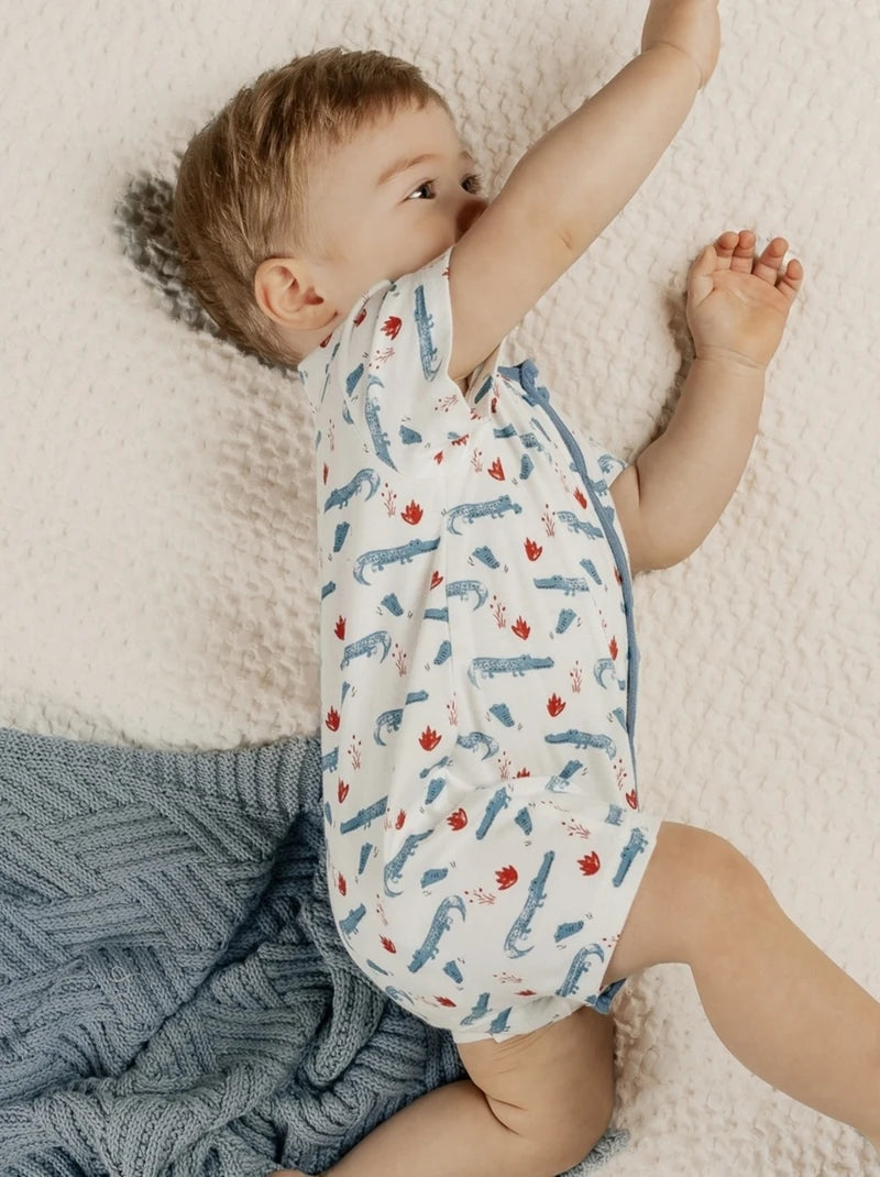 Nookies Romper- Jersey - Little Croco (9M)