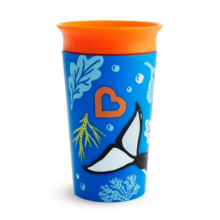 munchkin miracle 360 sippy cup 9oz wildlove orca toddler training cup