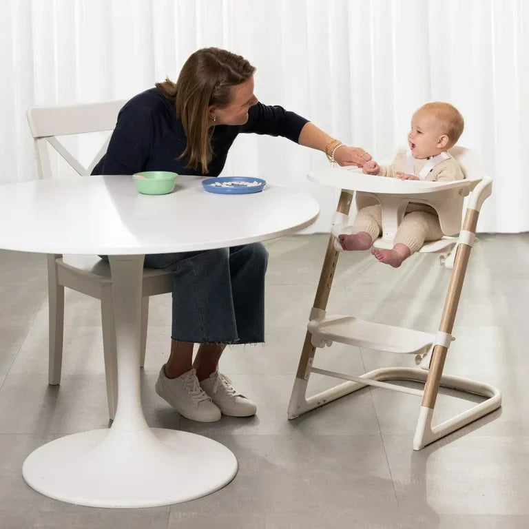 evenflo rightseat multistage high chair sea salt white