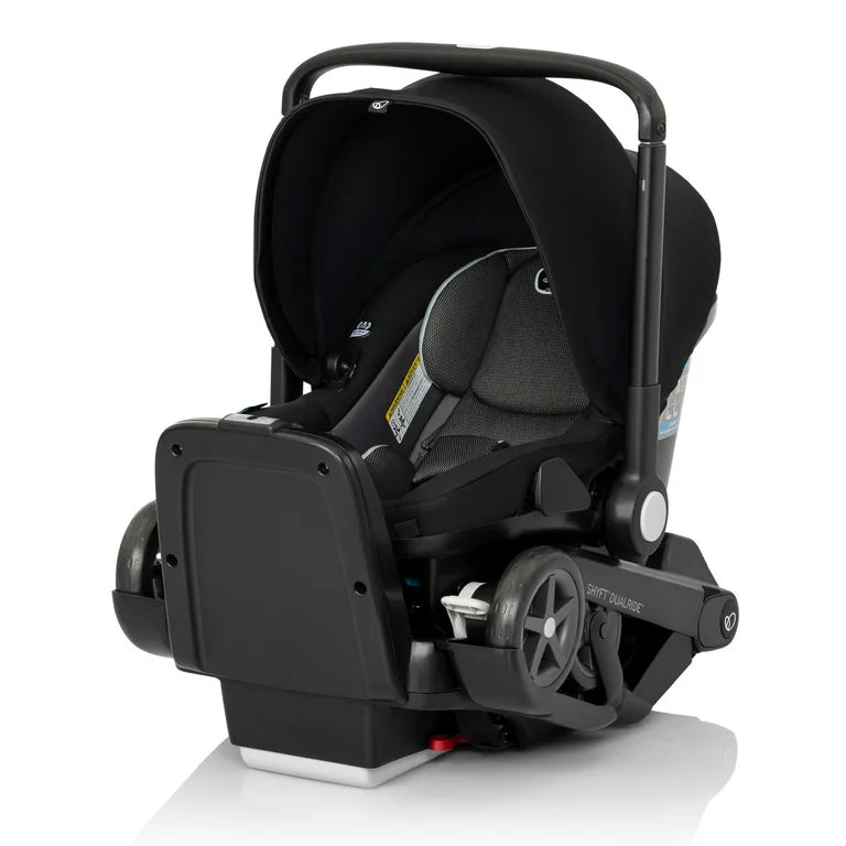 evenflo shyft dualride carseat + stroller beaufort black