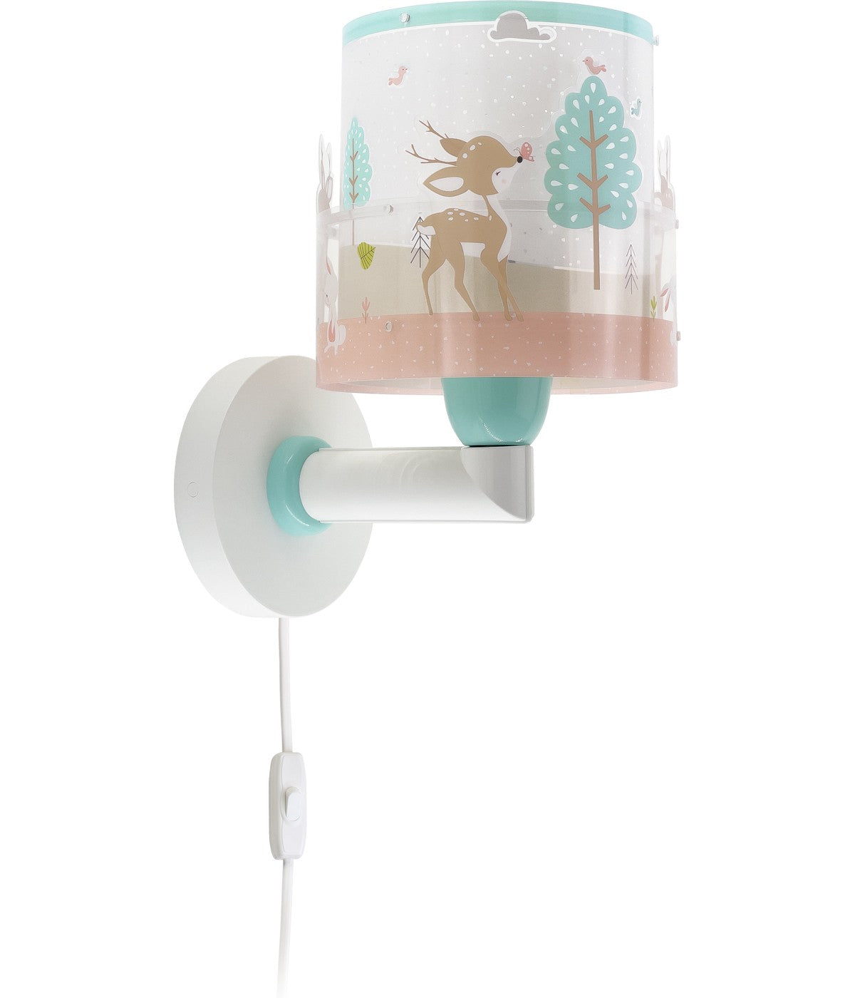 dalber childrens wall lamp loving deer
