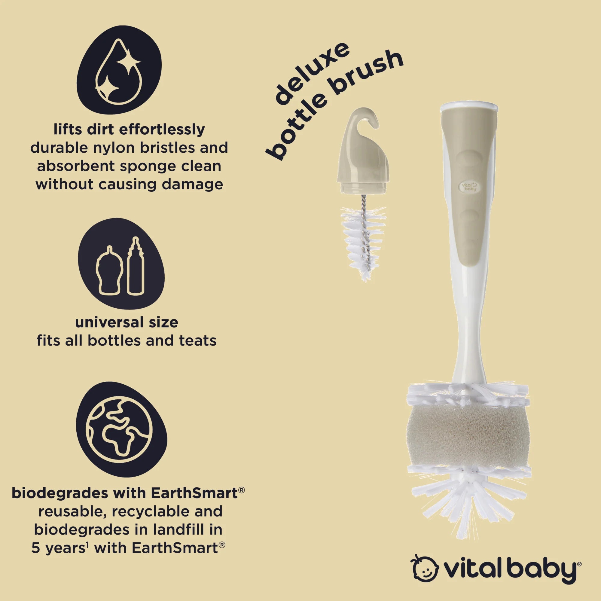 vital baby  deluxe bottle brush