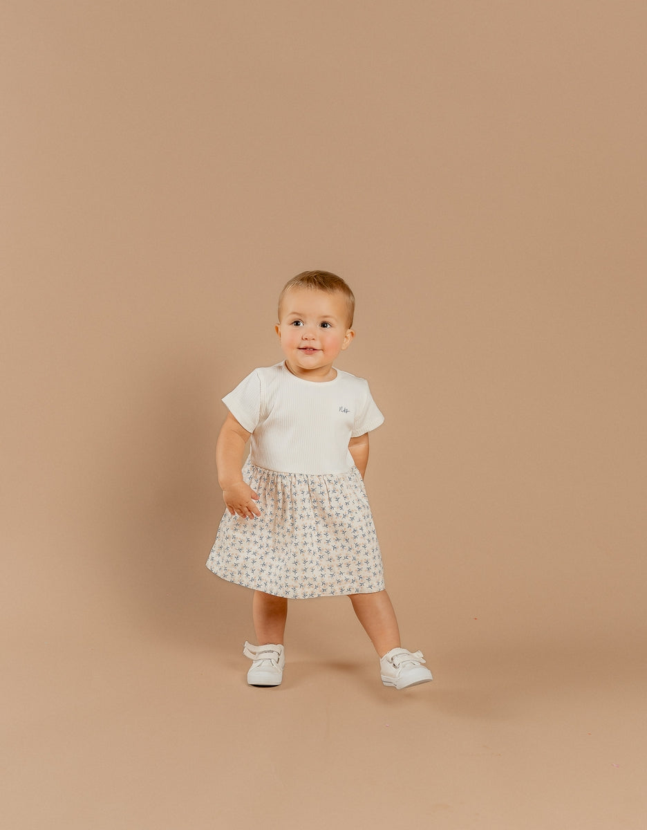 Nookies Dress - Little Blue Flower (9M)