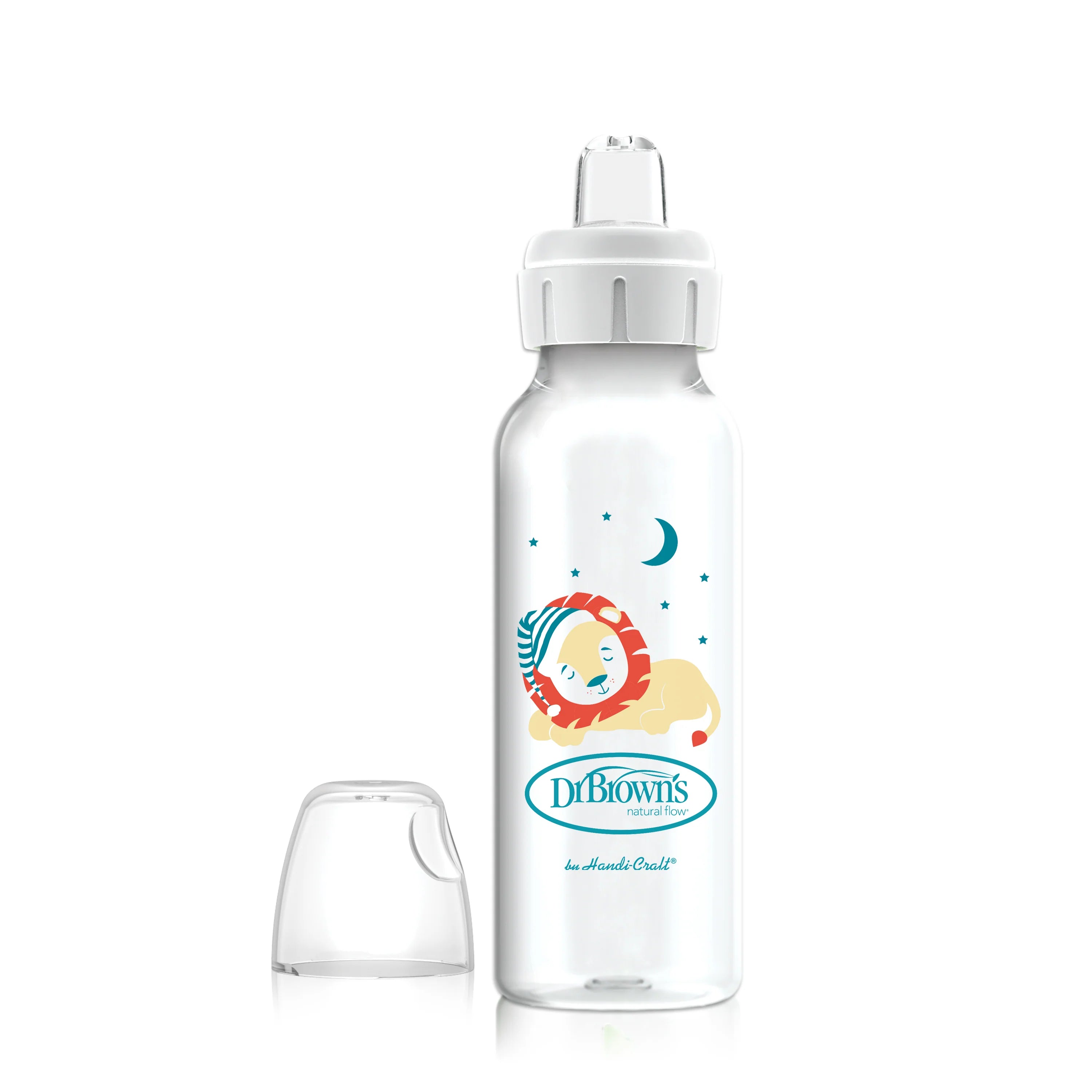 dr browns milestones sippy bottle 250ml lion toddler training cup