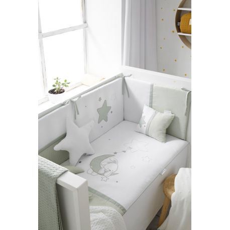 bimbidreams baby bedding set luna green cot bedding set