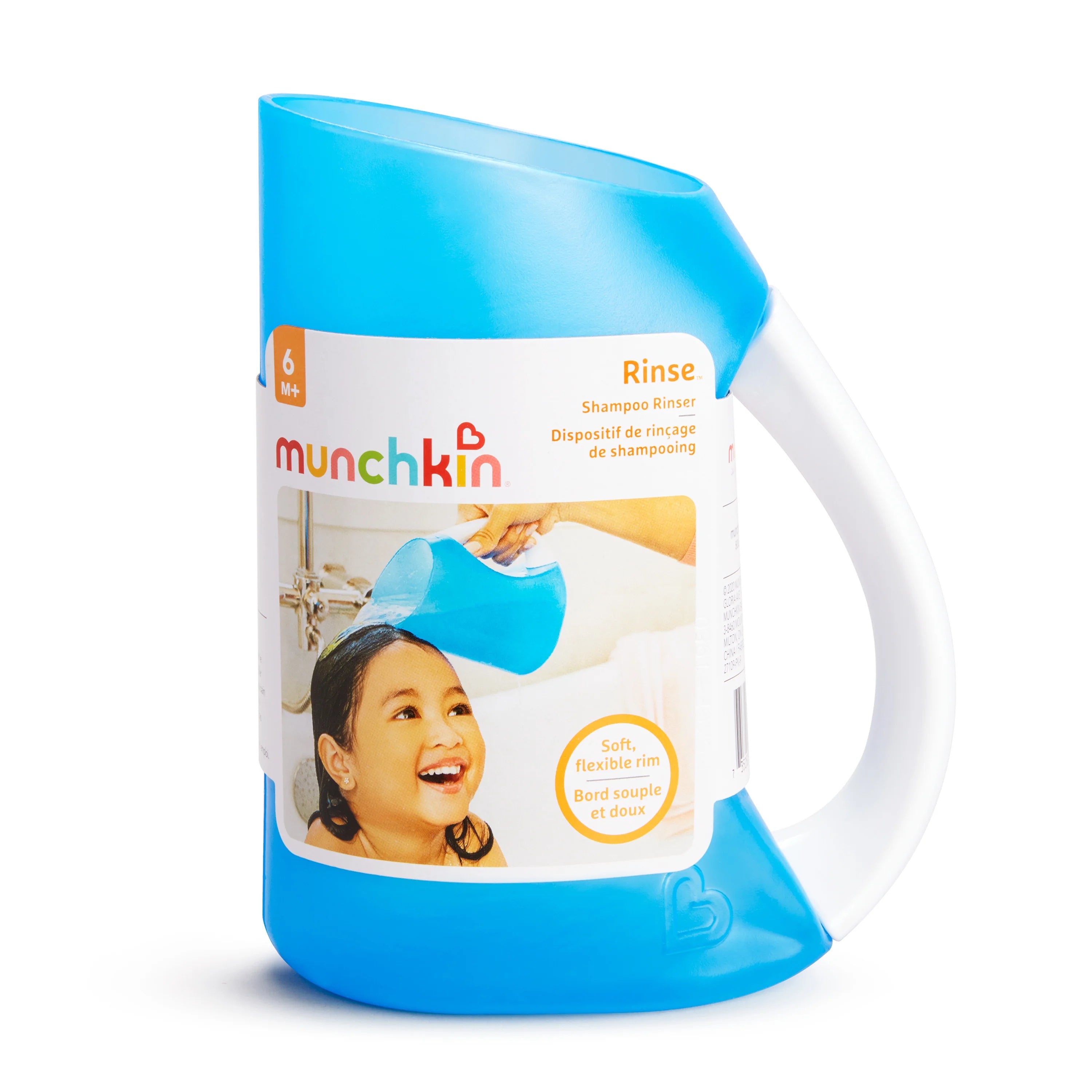 munchkin shampoo rinser blue baby bath hair rinser cup