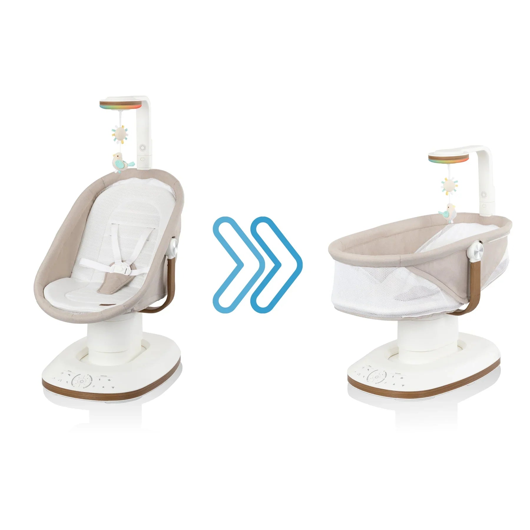 Evenflo Elara 2-in-1 Smart Motion Baby Swing & Soothing Nest with SensorySoothe Technology
