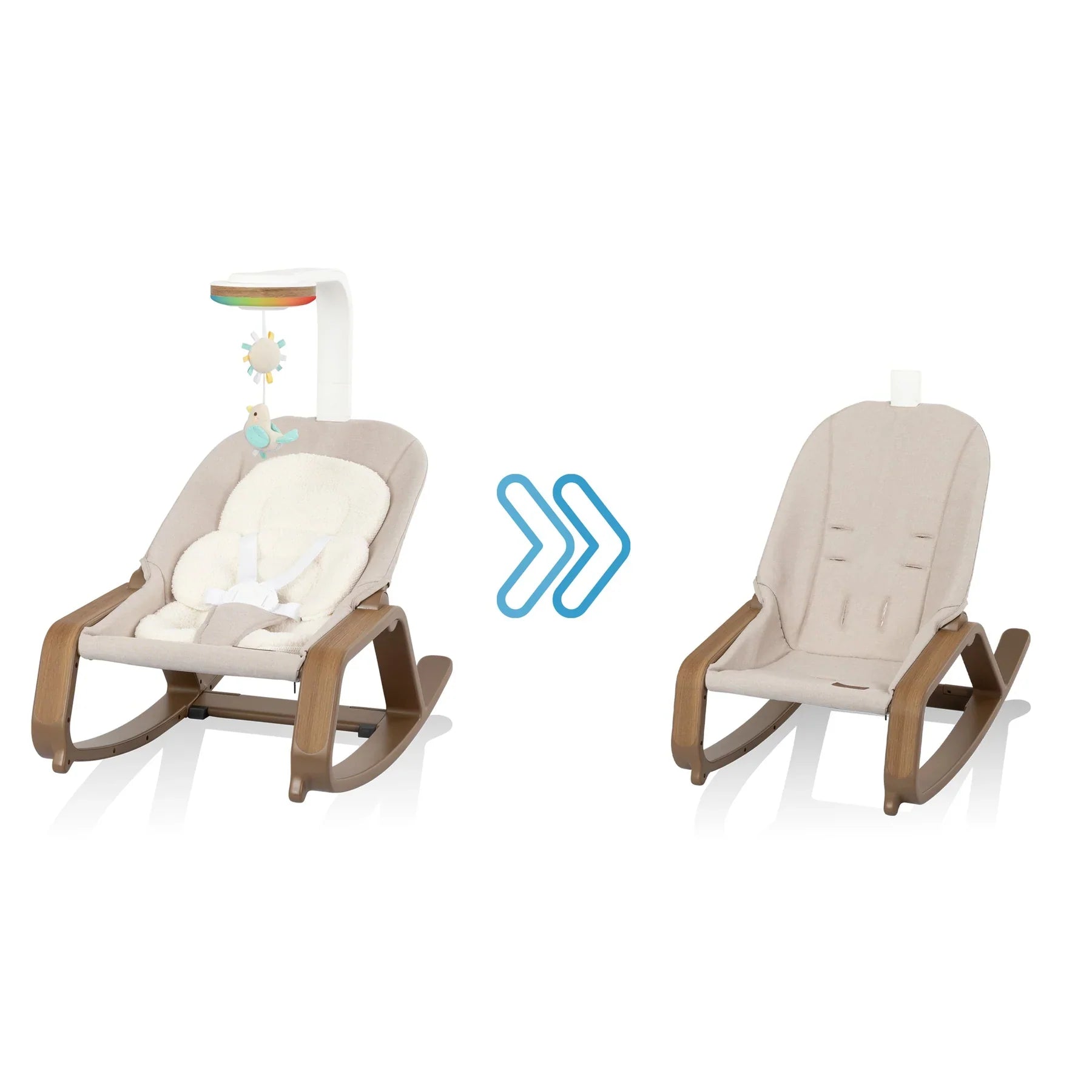 Evenflo Lyra 2-in-1 Infant to Toddler Rocker with SensorySoothe Technology