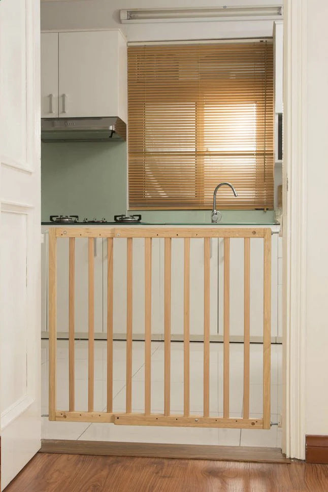 quax wooden safety gate twister natural baby gate