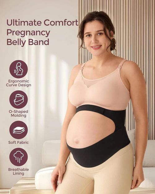 Momcozy Maternity Belly Band – Ergonomic Back & Pelvic Support for Pregnancy