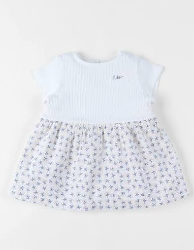 Nookies Dress - Little Blue Flower (9M)