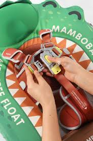 Mambobaby Non-Inflatable Chest Baby Float with Canopy - Alligator
