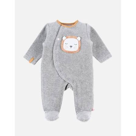 Nookies B&K By Pyjamas- Velvet - Bou Grey 0M