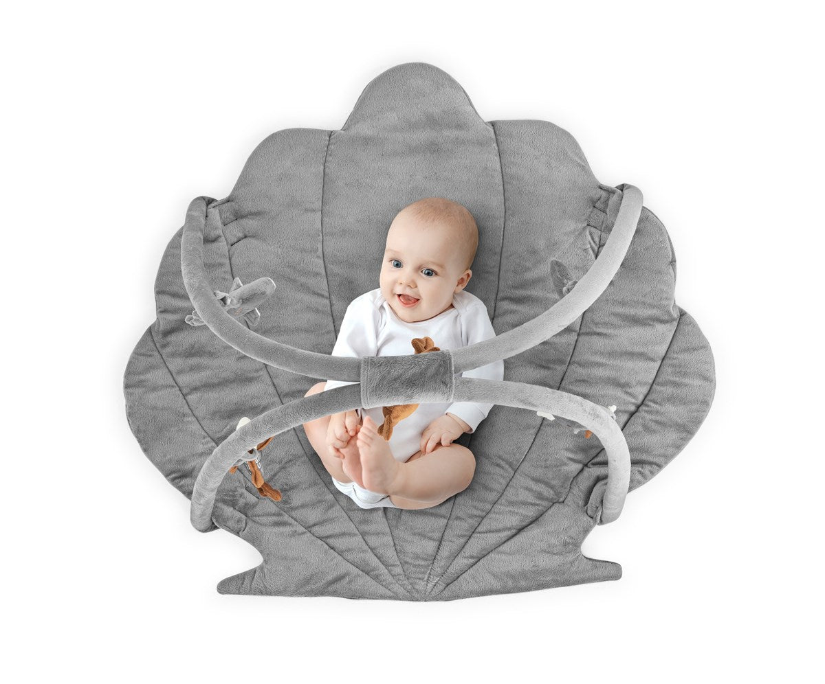 wellgro monodi oyster baby play mat pink soft floor mat