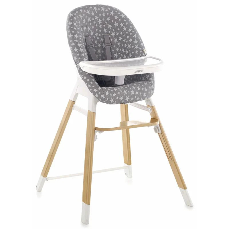 jane trona woody high chair stars design