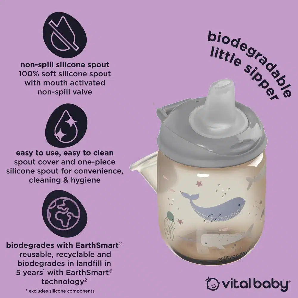vital baby natural storm little sipper cup 270ml toddler training cup