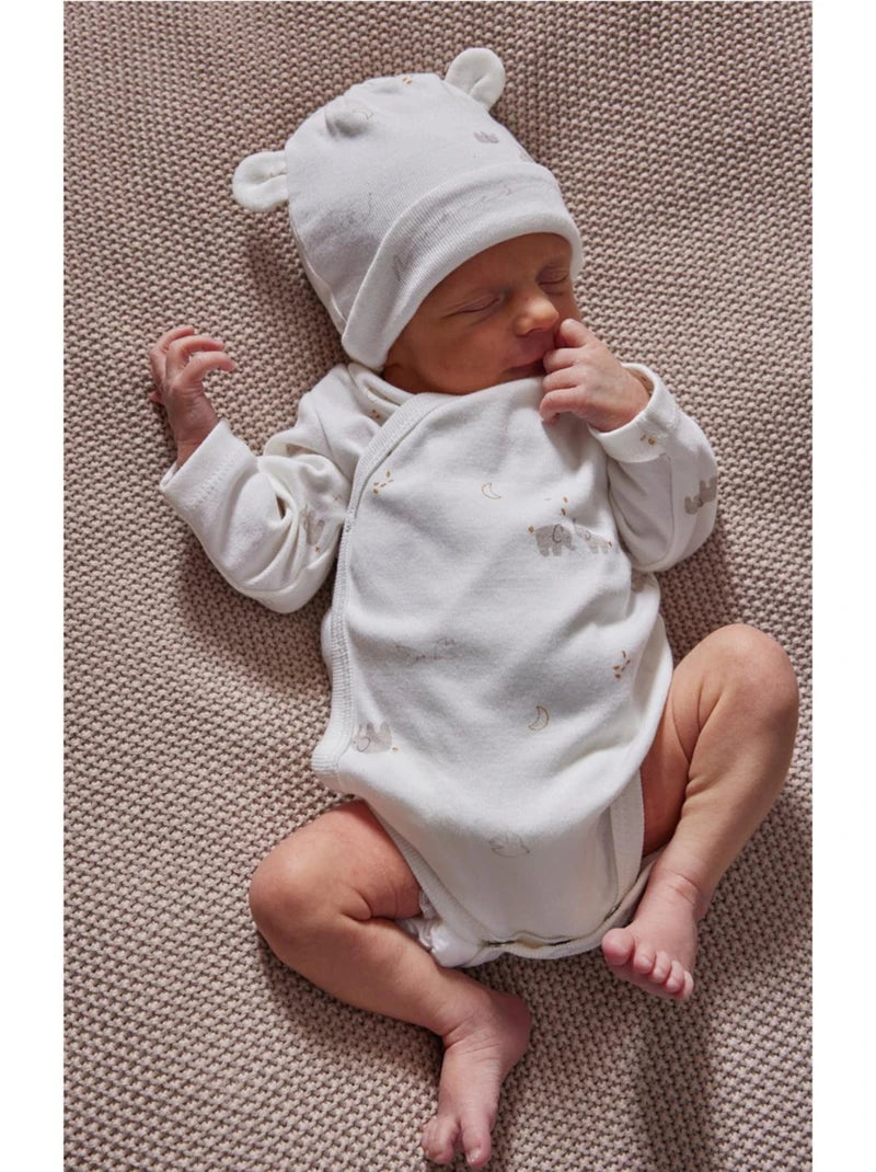 Nookies B&M 2Pk Crossover Bodysuit Organic Cotton Ls - 6M