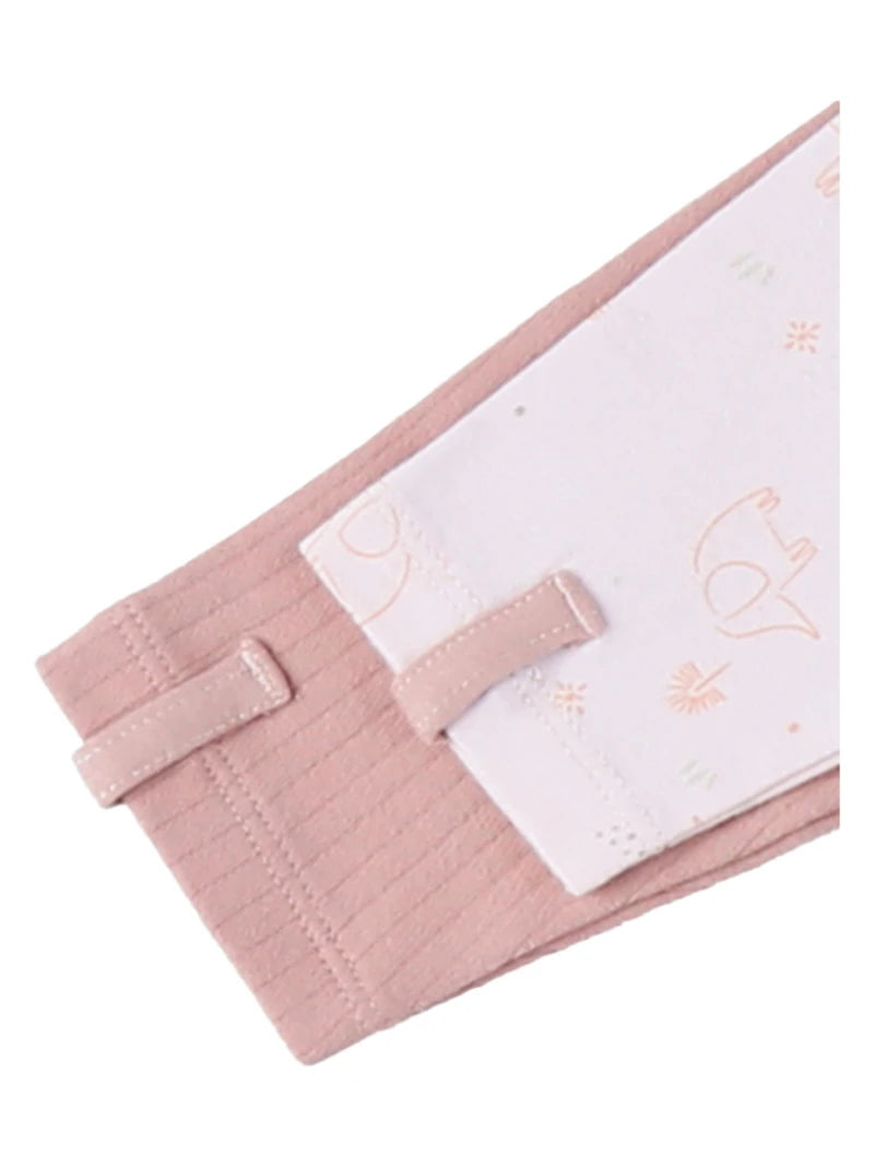 Nookies Set Of 2 By Pyjamas- Jersey - Sweet Elephant (0M)