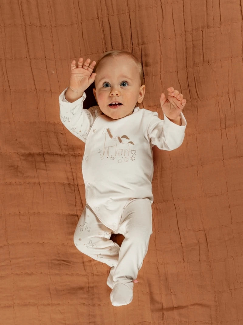 Nookies Set Of 2 By Pyjamas- Jersey - Lovely Horse (0M)