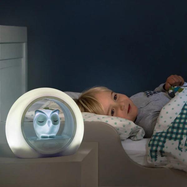 zazu lou the owl night light with cry sensor and adjustable brightness