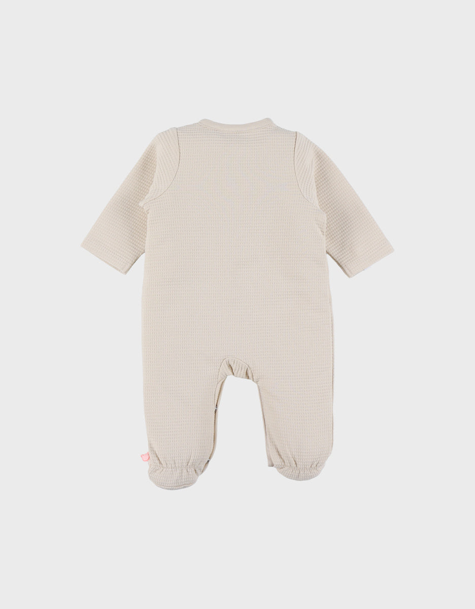 Noukie’s M&M Beige Organic Cotton Baby Pajamas – Lightweight & Breathable
