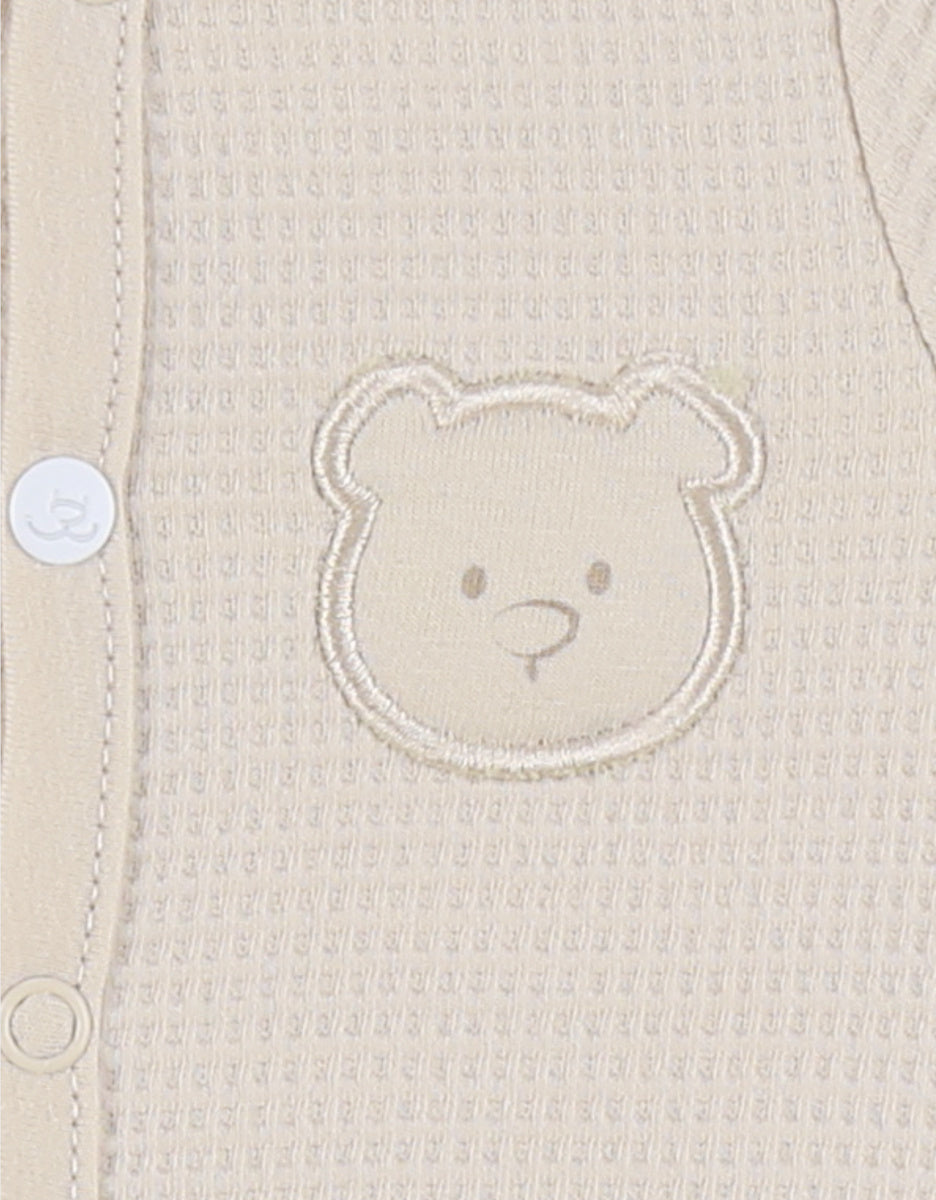 Noukie’s M&M Beige Organic Cotton Baby Pajamas – Lightweight & Breathable