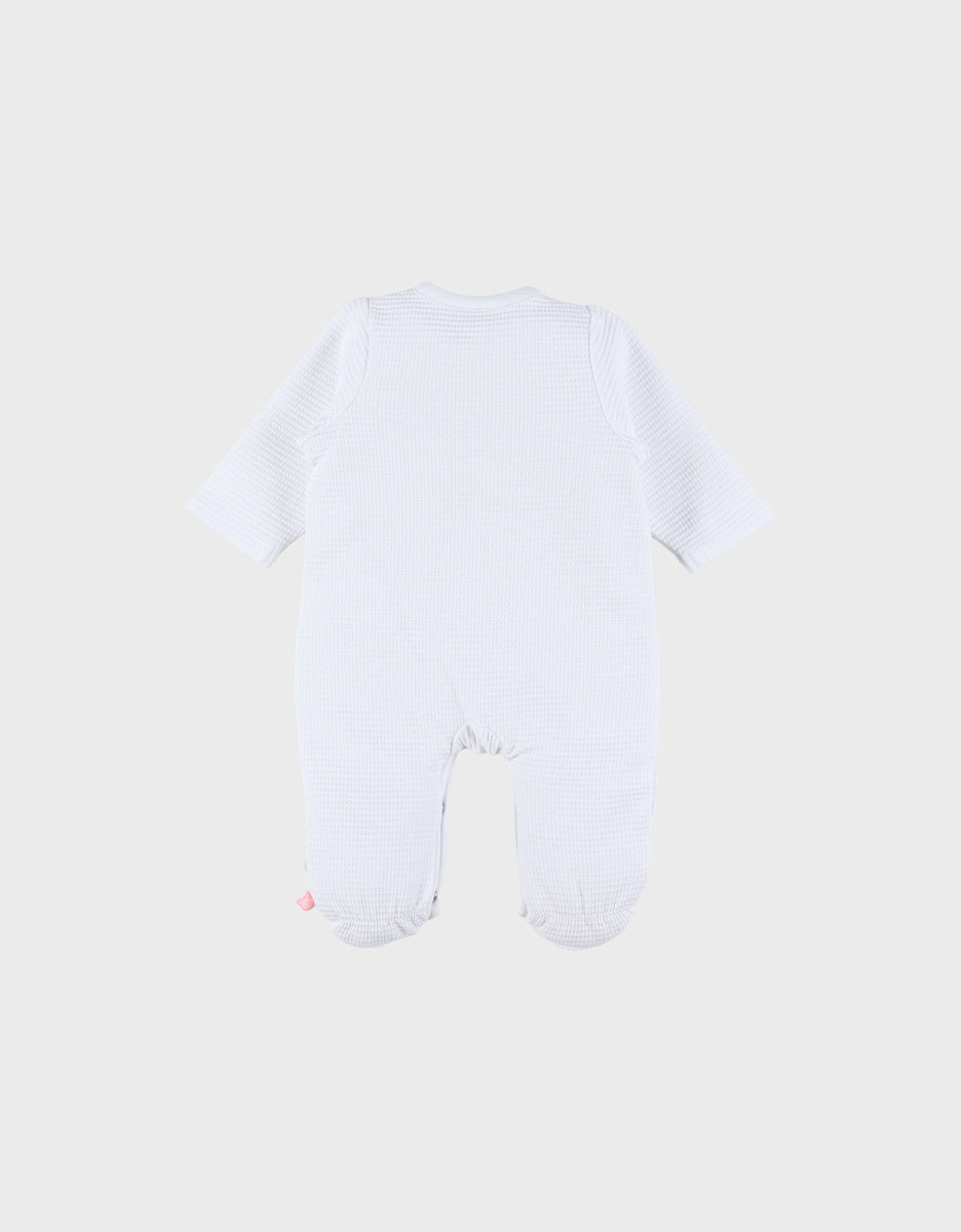 Noukie’s M&M White Organic Cotton Baby Pajamas – Lightweight & Breathable