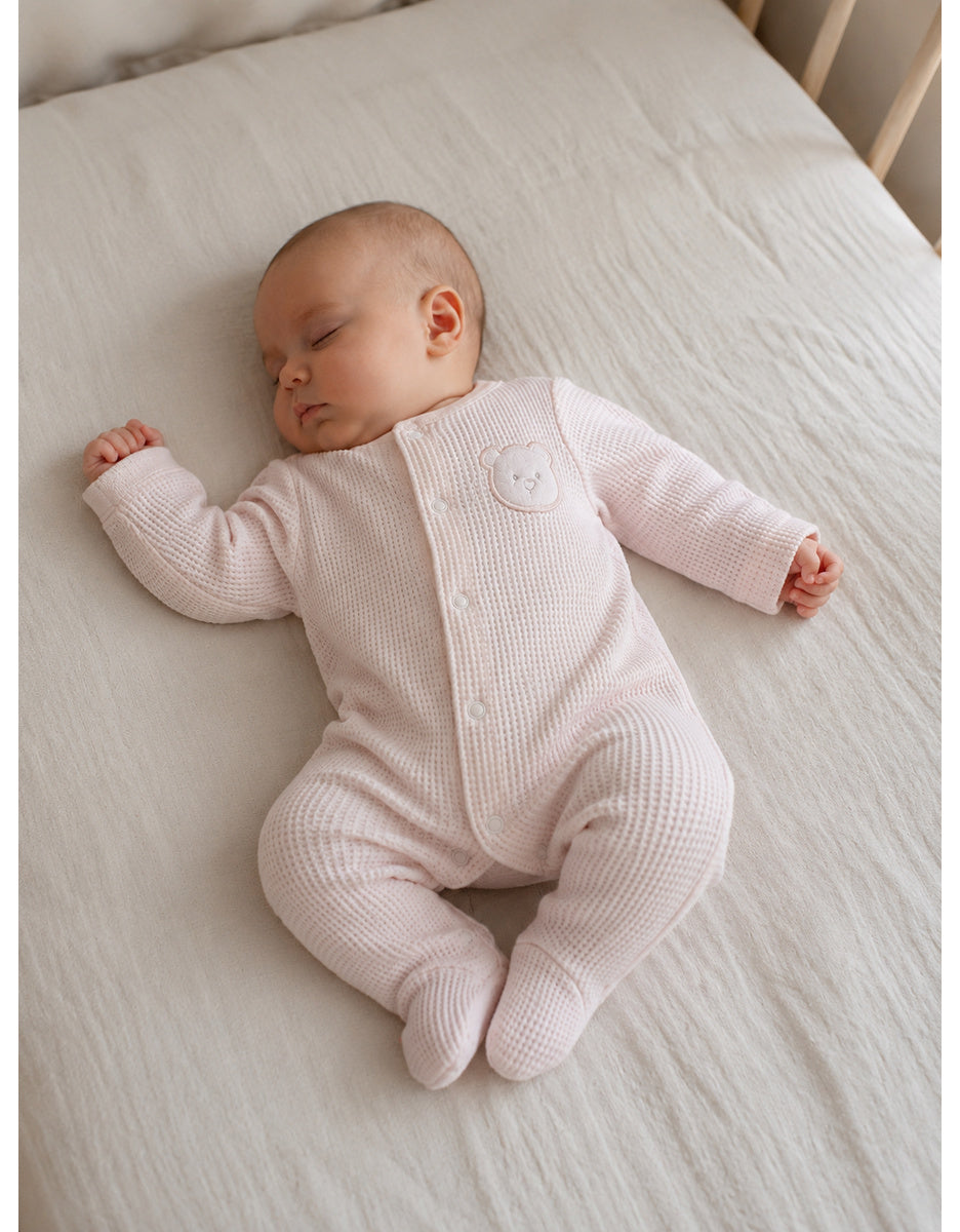 Noukie’s M&M Pink Organic Cotton Baby Pajamas – Lightweight & Breathable