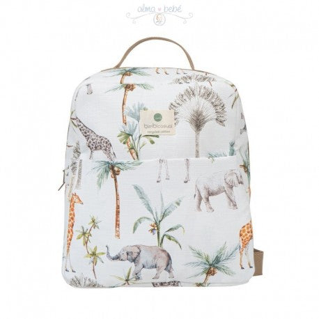 bimbidreams baby backpack diaper bag africa white