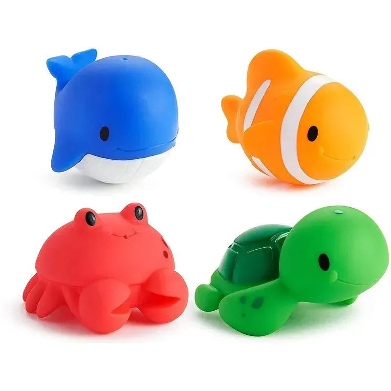 munchkin bath toy squirters 4 pack ocean baby bath toys