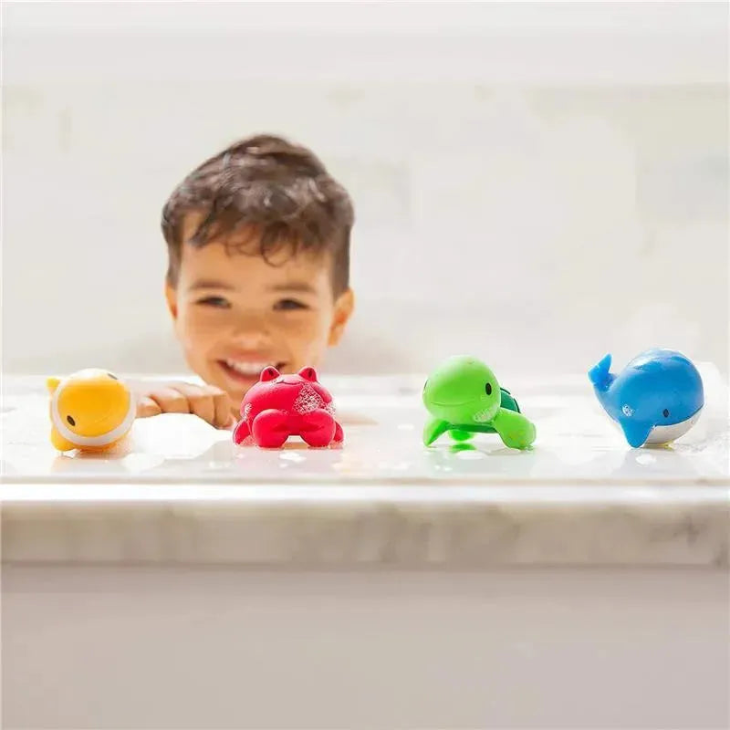 munchkin bath toy squirters 4 pack ocean baby bath toys