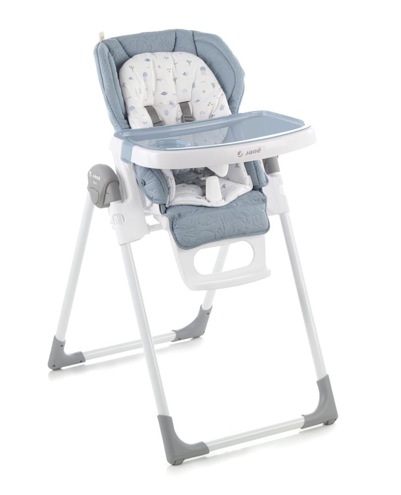 jane mila high chair lazuli blue  baby feeding chair