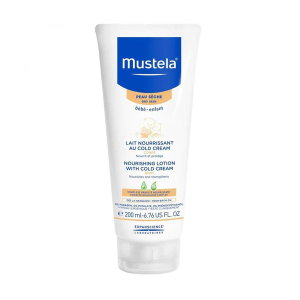 mustela cold cream body lotion 200ml baby moisturizing cream dry skin