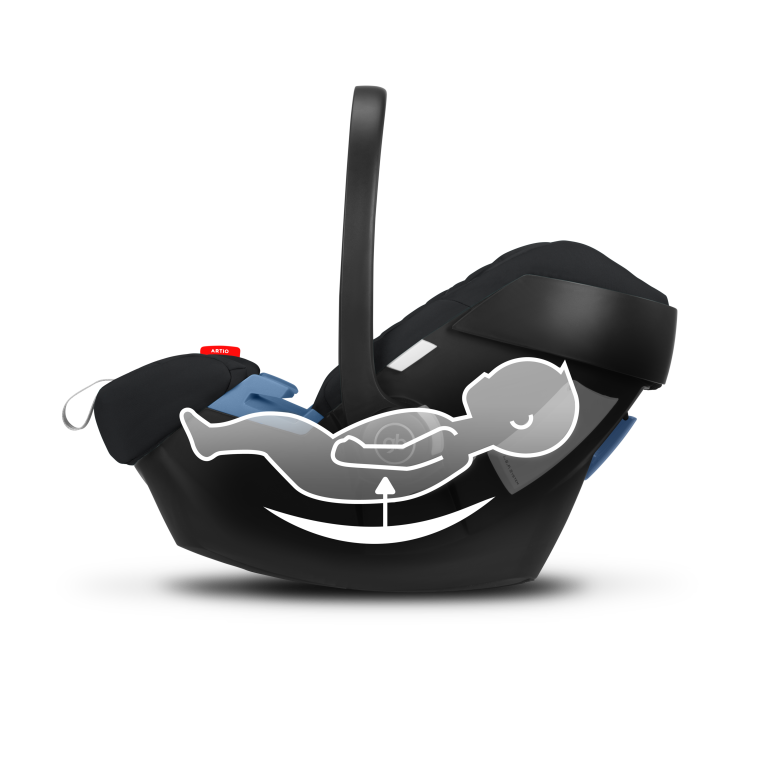 Gb ARTIO Infant Car Seat | Newborn Baby Carrier with Side Impact Protection & UPF50+ Canopy