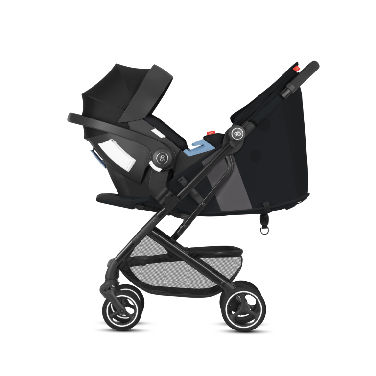 Gb ARTIO Infant Car Seat | Newborn Baby Carrier with Side Impact Protection & UPF50+ Canopy