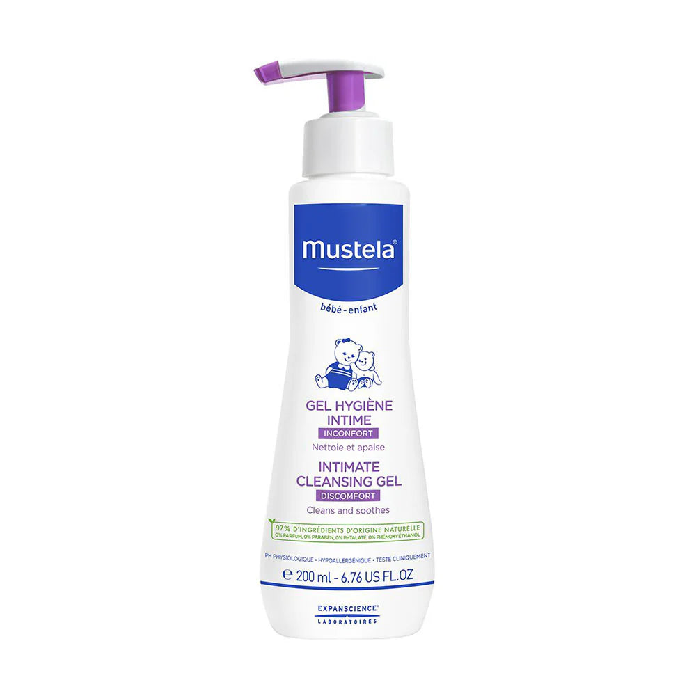 mustela intimate hygiene cleansing gel 200ml gentle wash