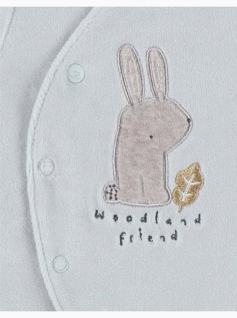Nookies By Pyjamasvelvet Aqua- Fancy Fox (9M)