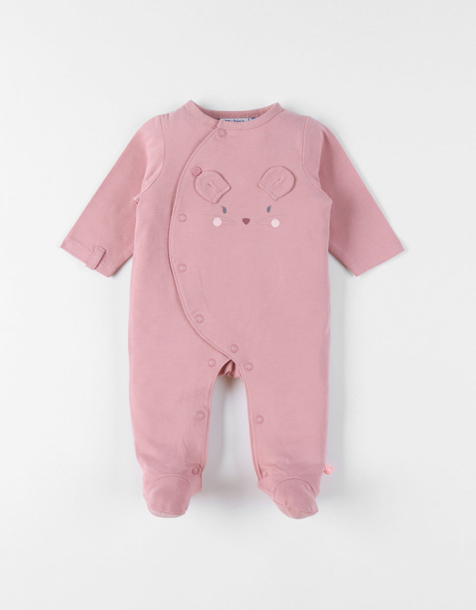 Nookies By Pyjamas- Jersey - Pinky Mouse (1M)