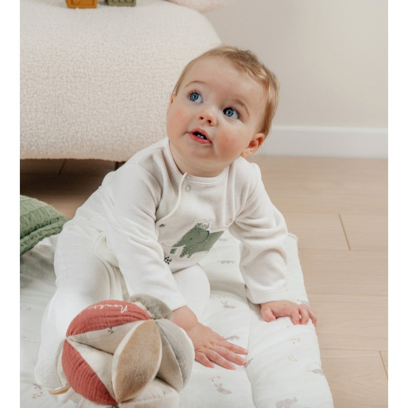 Nookies Pyjamas Velvet Off White Funny Mammouth - 9M