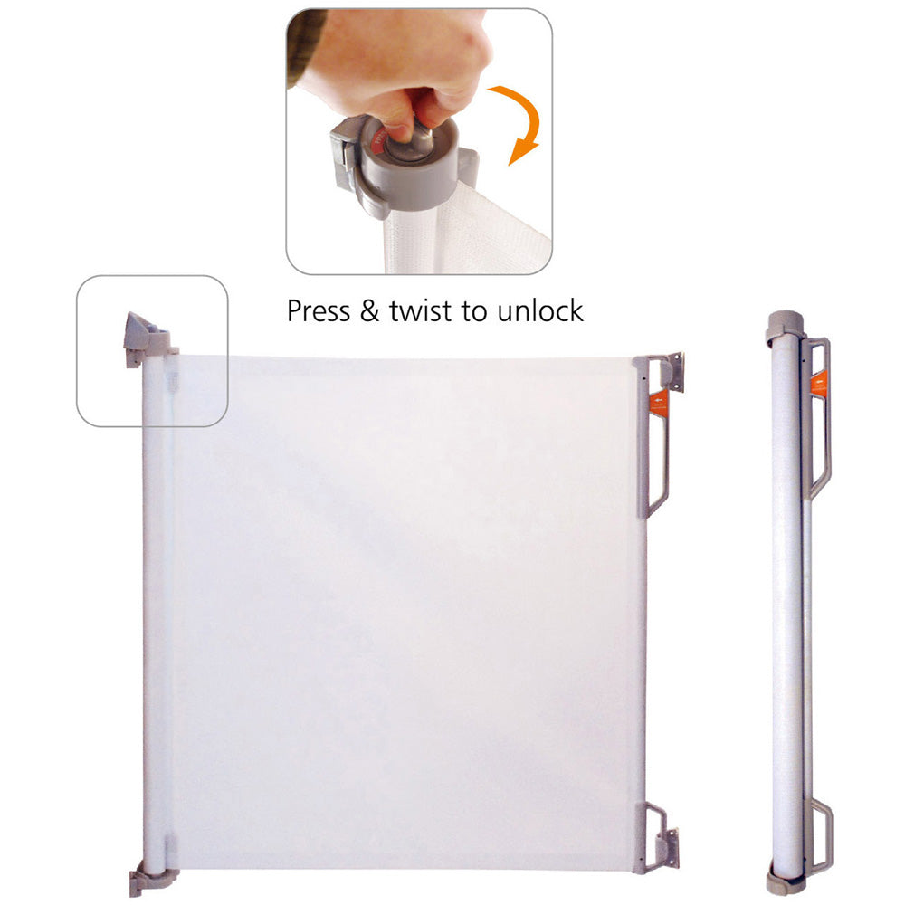 quax door barrier compact milk (mesh)0-140cm