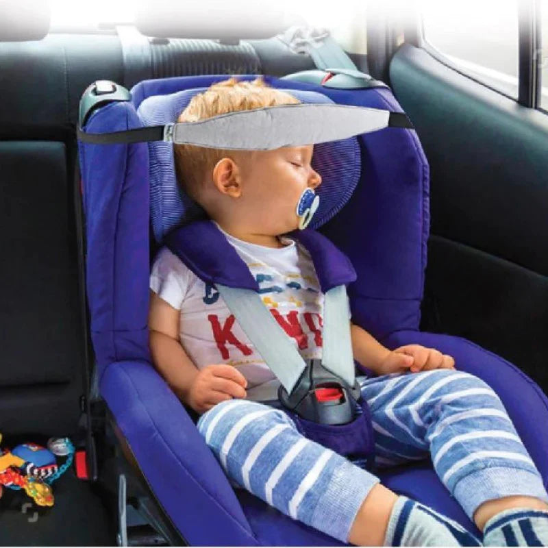 babyjem grey velvet headrest carseat