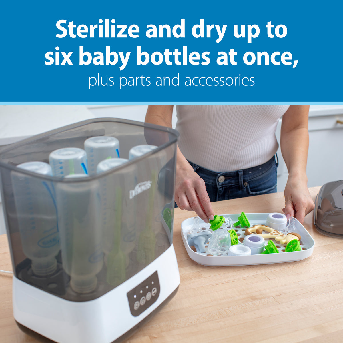 dr browns electric steam steriliser baby bottles